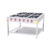 Aragaz pe suport, GPL sau gaz, cu grătar 33x33 cm, 6 arzătoare, DRNLOA-6